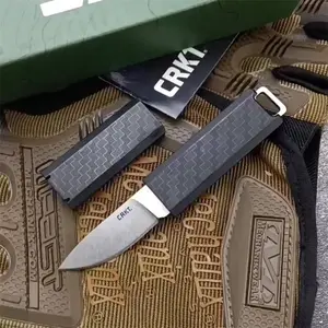 Best-Selling 2425 Outdoor Compact Fixed-Blade Knife, 1.74-inch Blade with Sheath, 8Cr13Mov Blade, Nylon Handle, Pocket Knife, Multi-Purpose Rescue Knife, EDC, Cutting, Adventure, Hiking Tool