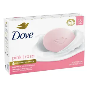 Dove Beauty Bar Soap, Pink 3.75 oz ,16 counts.