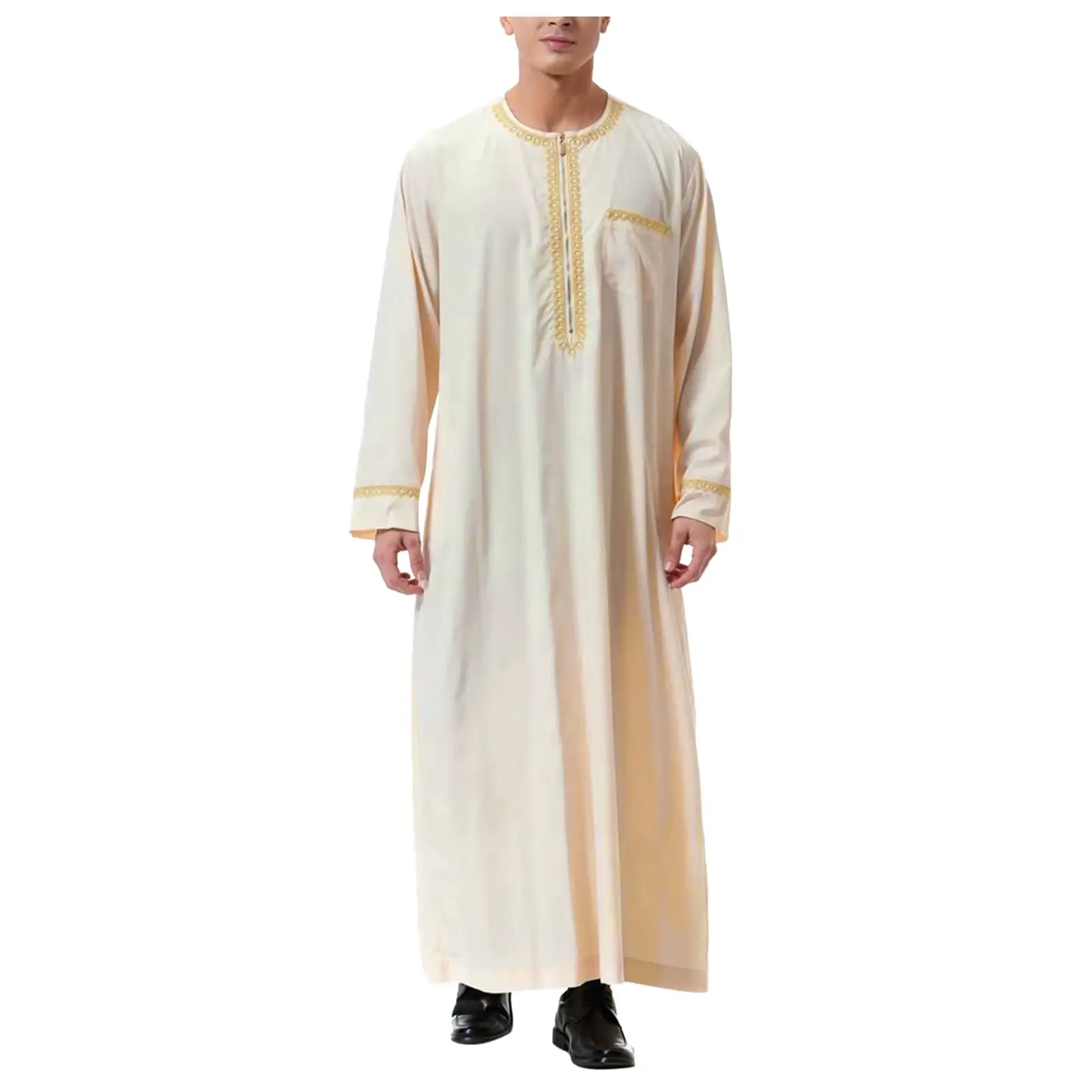 Thobe muslim men - Elegant qamis for men - Thobe with Premium quality finishes .