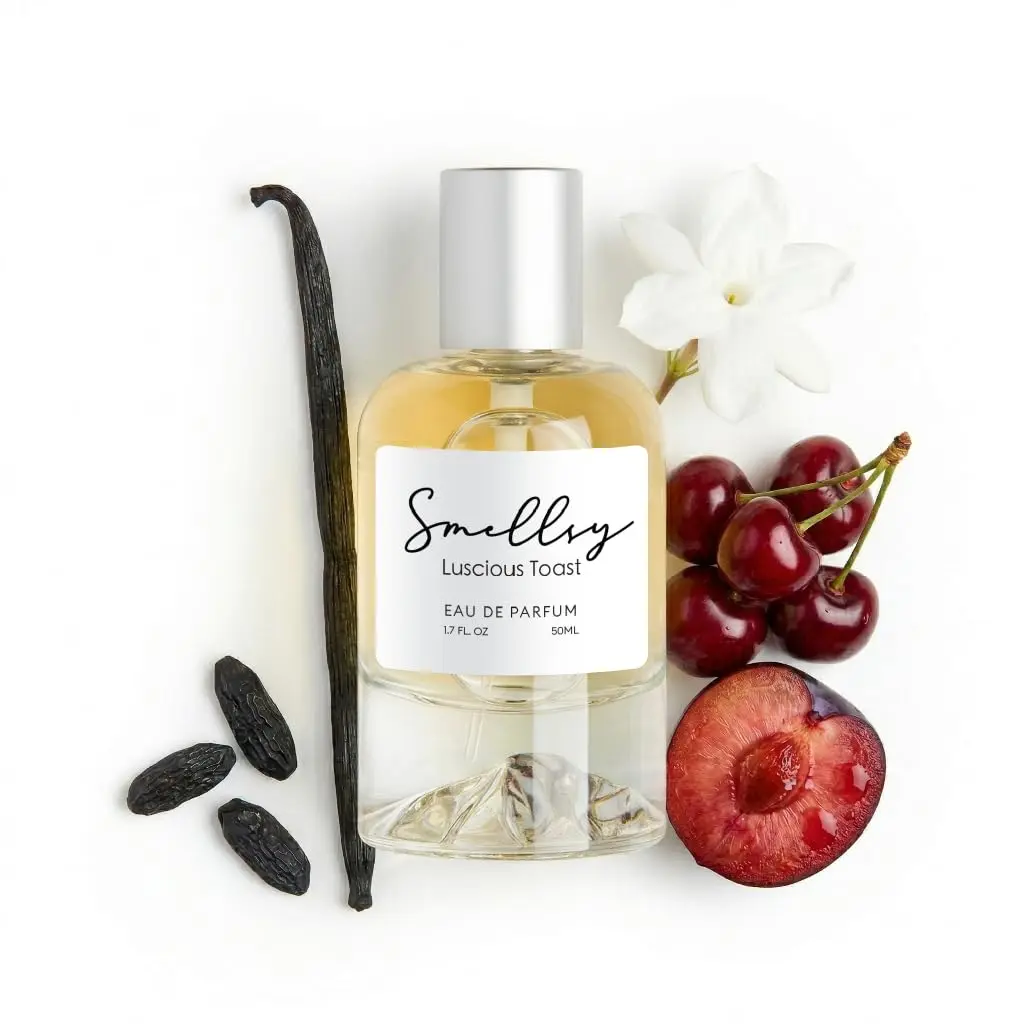 Smellsy Luscious Toast Eau de Parfum 50ml | Long Lasting Fruity Floral Fragrance for Women | Cherry Plum  Perfume | Cruelty-Free Vegan  | Sweet Gourmand Signature Scent