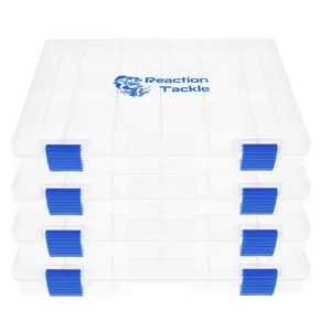 Reaction Tackle Trays (2 & 4-Pack) - Universal 3600 & 3700 Size Fishing Storage Boxes