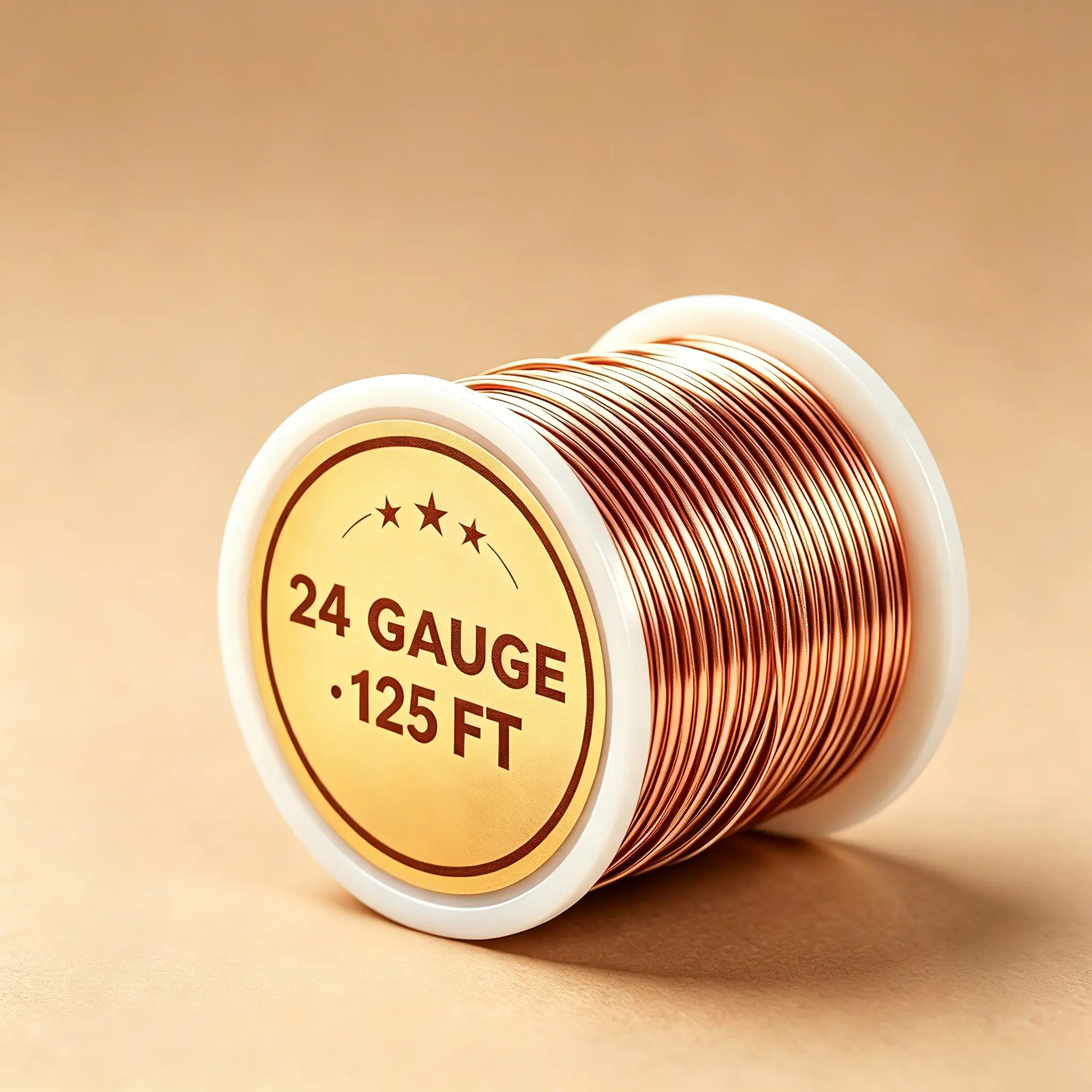 125Ft 24 Gauge Copper Wire for Gardening, Electroculture, Bonsai, Jewelry Making Beading Craft Pure Bare Copper Wire Spool 99.9% Dead Soft Copper Wire