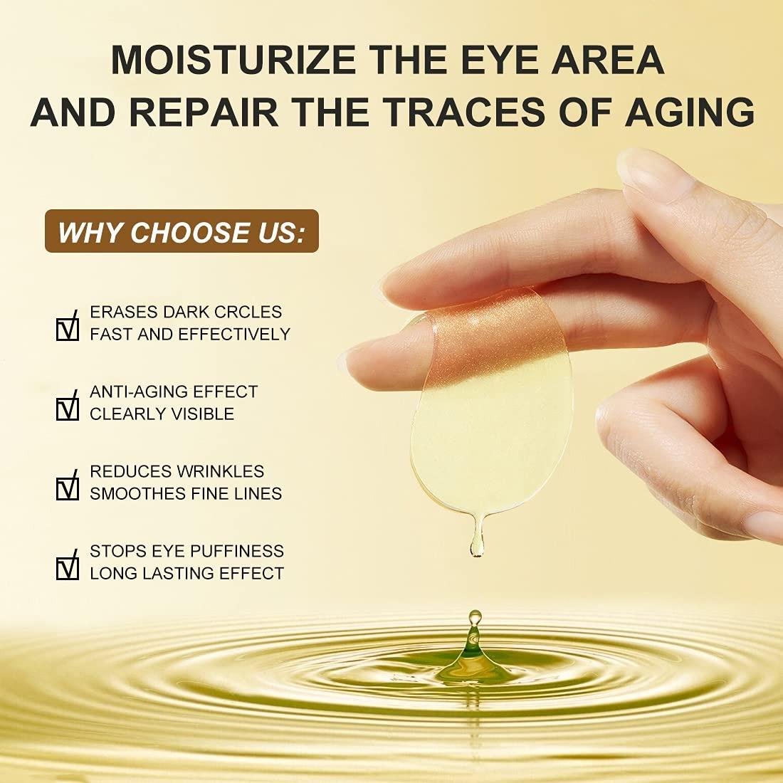 Avocado Moisturizing Collagen Eye bagMask,60pcs/set Under Eye Mask, Eye Care Product for Dark Eye Bags, Skin Care  Gift Moisturizer Hydrating Comfort-Mother's Day Gift gua sha