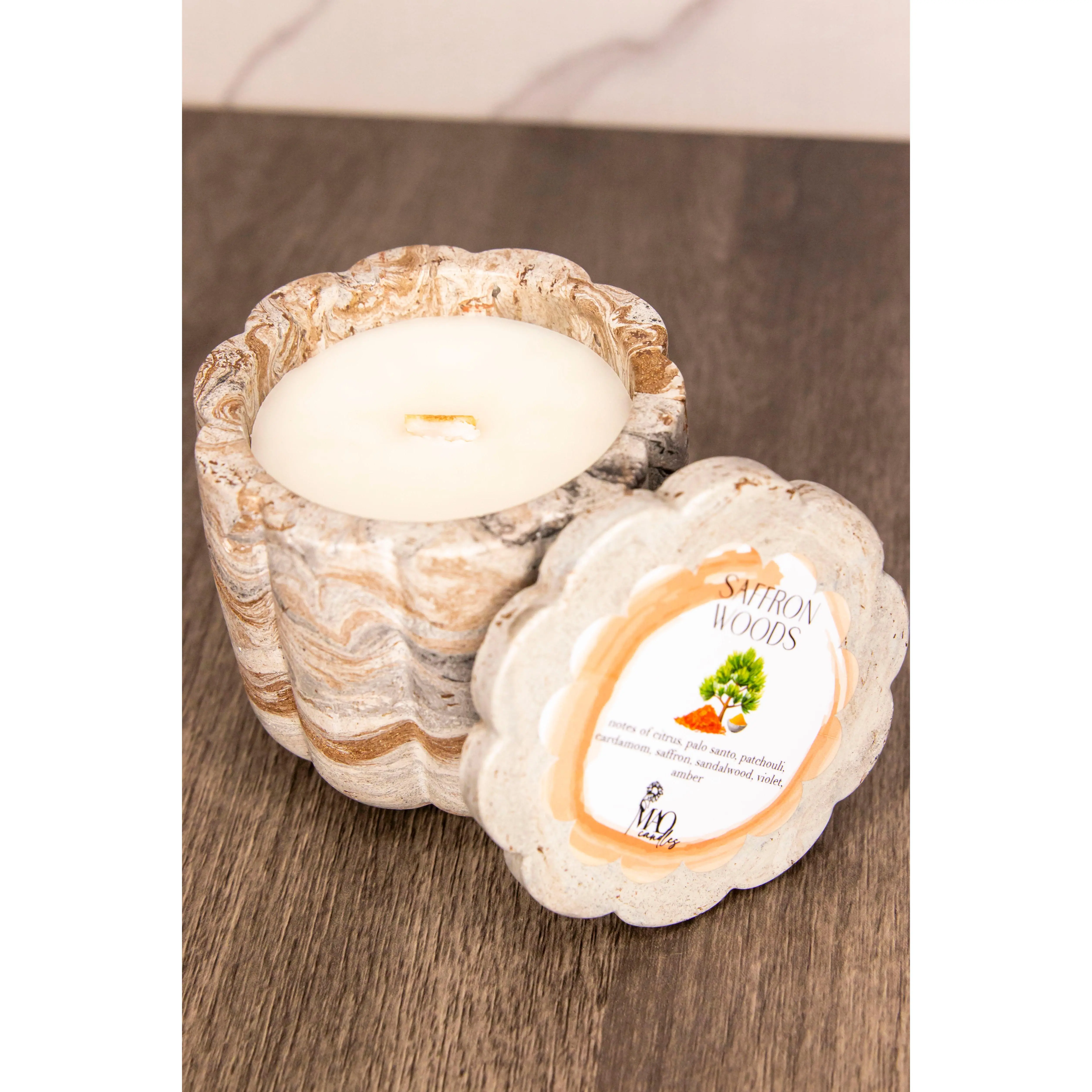 Saffron Woods Candle