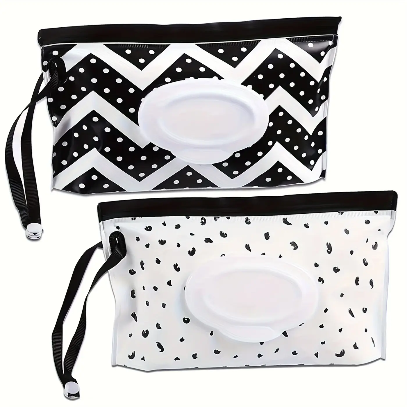 Bathroom Wet Wipe Holder 2-Pack, Portable Reusable Dispenser & Storage Box - Gift-Ready Duo with Dispenser Included, Ideal Halloween & Holiday Gift