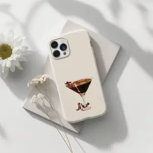 Vintage Cowgirl Espresso Martini Phone Case, Trendy Western Rodeo Print, Cocktail Phone Cases Phone Cover Hard Case Tough 2-piece Phone Case