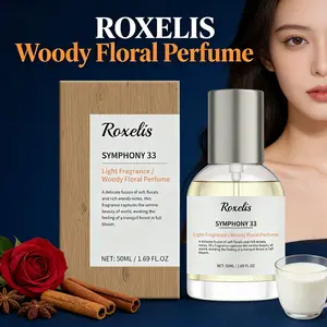 ROXELIS Woody Floral Eau De Parfum - Jasmine Sandalwood Scent, Long-Lasting, Elegant Versatile Daily Fragrance, Earthy Woody Scent