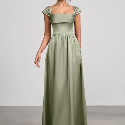 green safari dress Bella and Bloom Boutique main image 1