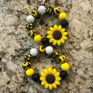 Sunflower wristlet