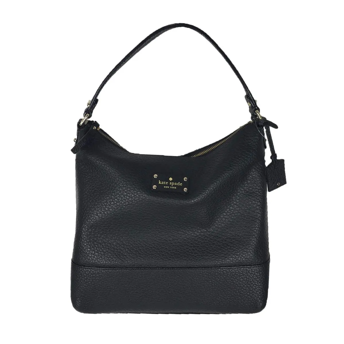 Kate Spade Women's Leather Shoulder Bag - Bay Street Lexie, Modern Style, Black, Clean Lines, Single Strap