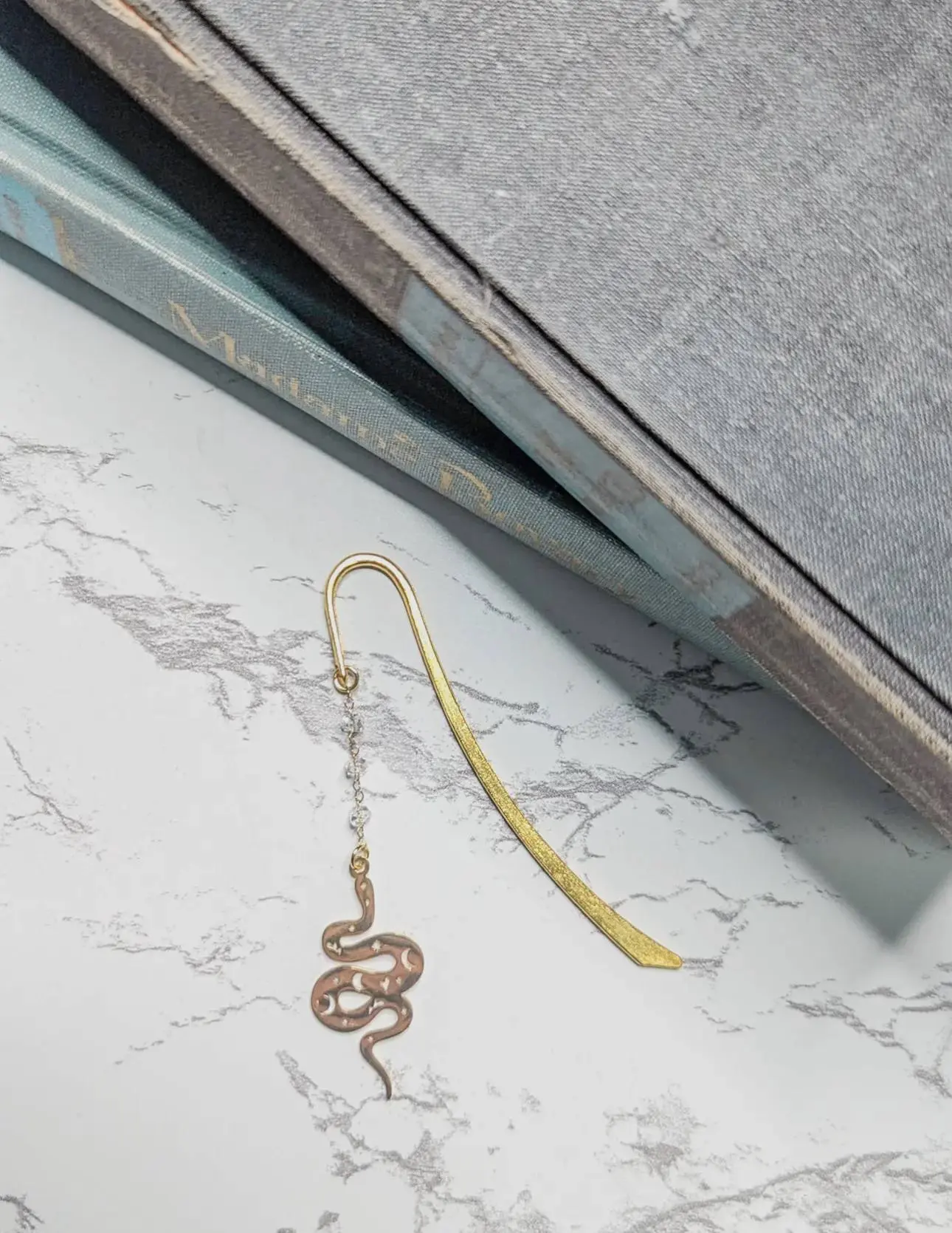 Celestial Snake Metal Hook Bookmark
