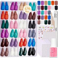 Short Squoval-24 Colors 15 Sizes 576 Pcs ChromaPop