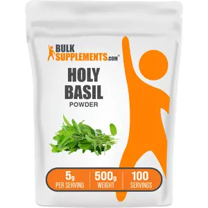 BulkSupplements - Holy Basil Powder - Edible - Natural Antioxidants - Liver Supplement - 100g-1kg - 5g per Serving