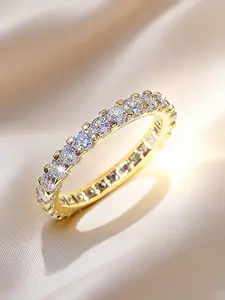 1PC Gypsophila  Zircon Ring for Women Trendy All-match Exquisite Fashion Jewelry Wedding Engagement Commitment Ring Suitable Party Daily Decoration Accessories as Birthday Valentine's Day Gift for Girlfriend Anniversary Gift Birthday Mother's Day Gift