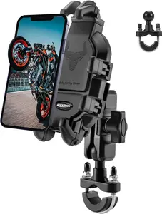 ROCKBROS Motorcycle Bike Phone Mount with Vibration Dampener for 4.7''-7.1'' Phones, Universal Motorcycle Handlebar Mount Phone Holder