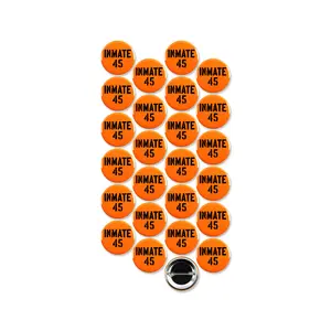 25 Pack - Inmate 45 Trump Indictment Political Pinback Buttons - 1.5 Inch