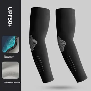 Ice sleeves, sunscreen and UV protection for men and women, long hand sleeves, arm guards for summer sports cycling, high elasticity, ice silk elbow sleeves