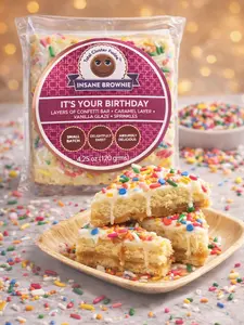 It's Your Birthday Brownie Foods Cake 3 lbs in Convenient Box Perfect for Sharing