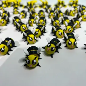 3d printed bumblebees and a wasp