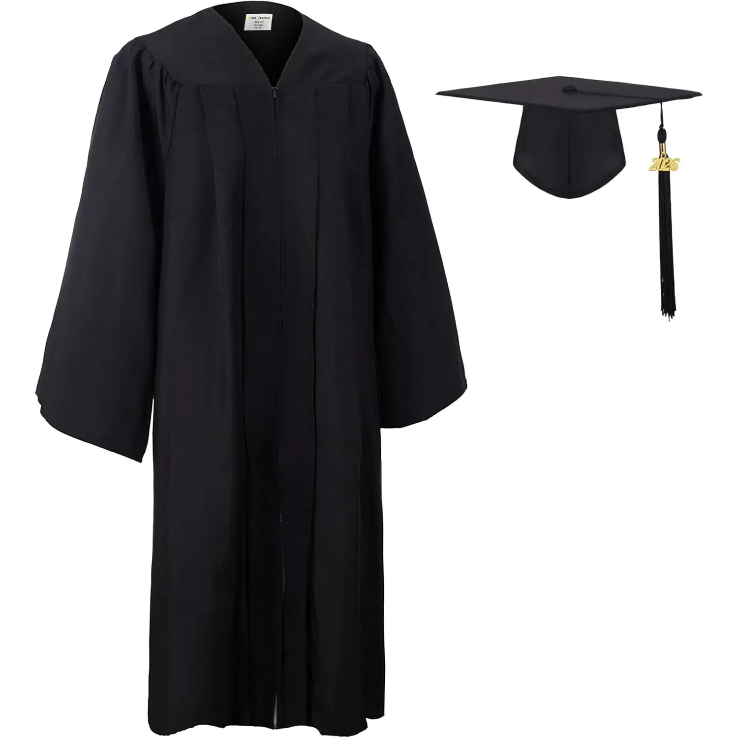 GradClassical Matte Graduation Cap and Gown 2026 Costumes Set with Matching Tassel for Middle, High School Students