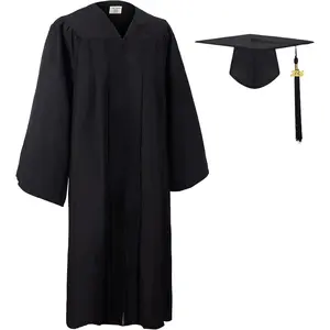 GradClassical Matte Graduation Cap and Gown 2026 Set with Matching Tassel for Middle and High School College