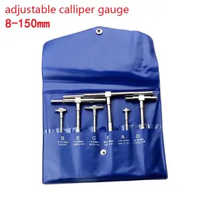 Precision Hole Diameter Measurement Set, 6-Piece Retractable Tool Kit, Measures 8-150mm ID, Quick and Accurate Measurements