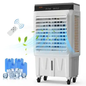 fathersdaygift VEVOR Evaporative Air Cooler, 2100 CFM, 135 Oscillating Swamp Cooler with Adjustable 3 Speeds and 12 H Timer, 7 Gal Portable Air Cooler for 750 Sq. ft, Indoor/Outdoor Use, FCC Listed