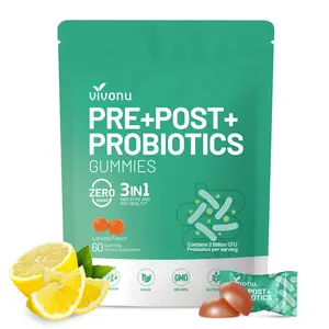 VIVONU PRE+POST+PROBIOTICS GUMMIES – 18 Strain Probiotic Formula with Cranberry for Gut Health, Comfort, and Immune Support