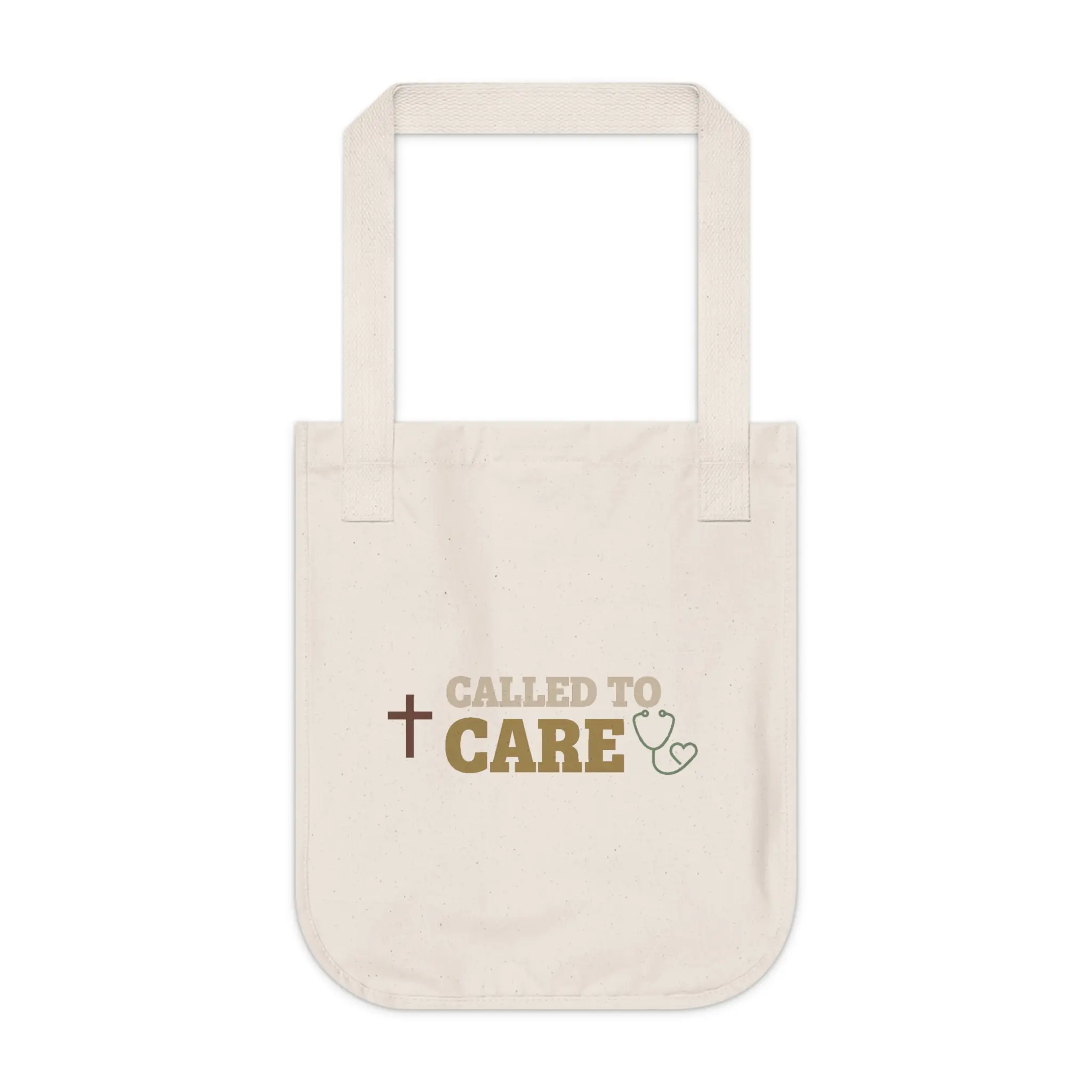 Christian Nurse Tote Bag - Called to Care - Eco Cotton Bag for RN CNA Gift