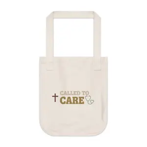 Christian Nurse Tote Bag - Called to Care - Eco Cotton Bag for RN CNA Gift