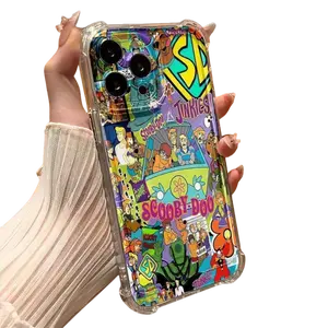 Phone Case: Scoobys Doo Phone Case Suitable for iPhone 17 16 15 14 13 12 11 Pro Max Air X X XSMAX  Plus Anti Fall Transparent Soft Back Cover Protective Smartphone