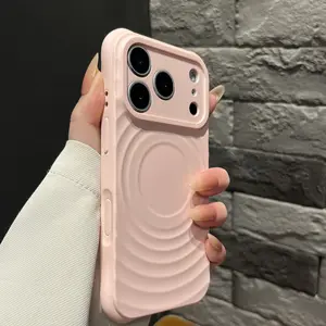 New 4-Corner Wave Silicone Case for iPhone 13 14 15 16 17 Pro Max Pro Air |   Military-Grade Protection |   Smooth Skin-Feel |   MagSafe Compatible