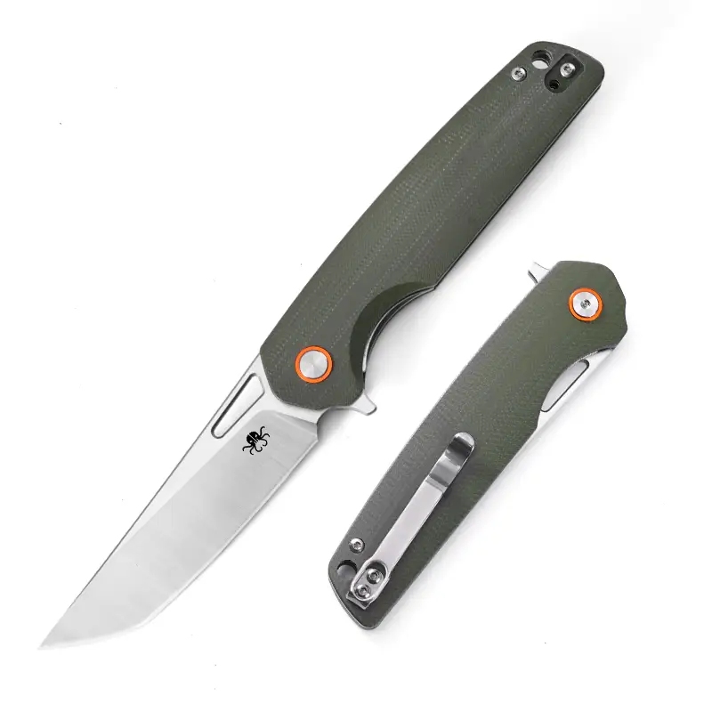 KLAKEN J145-DRIFT, High Carbon D2 Steel Blade With G10 Handle EDC Folding Pocket Knife Survival Tools Tactical Equipment