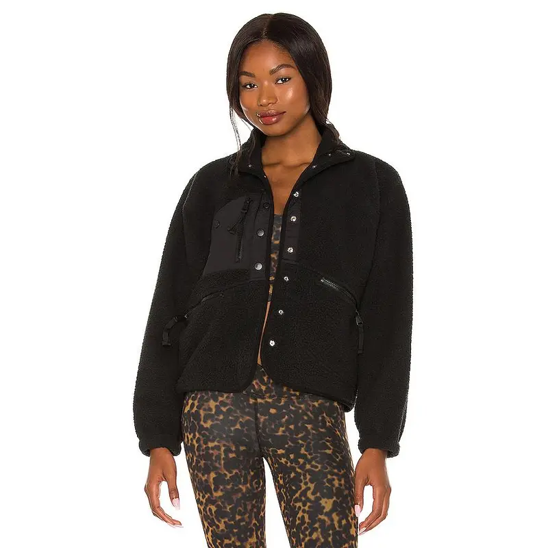 Free People x FP Movement Hit The Slopes Jacket in Black