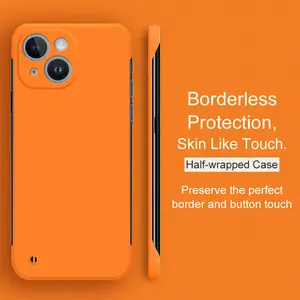 Luxury Borderless Candy Color Hard PC Case For iPhone 15 14 Plus 13 12 Mini 11 Pro Xs Max X Xr Se 2 Ultra Thin Matte Back Cover Protector Screen Protector Protection Protective Smartphone Cellphone Casing Shockproof Black