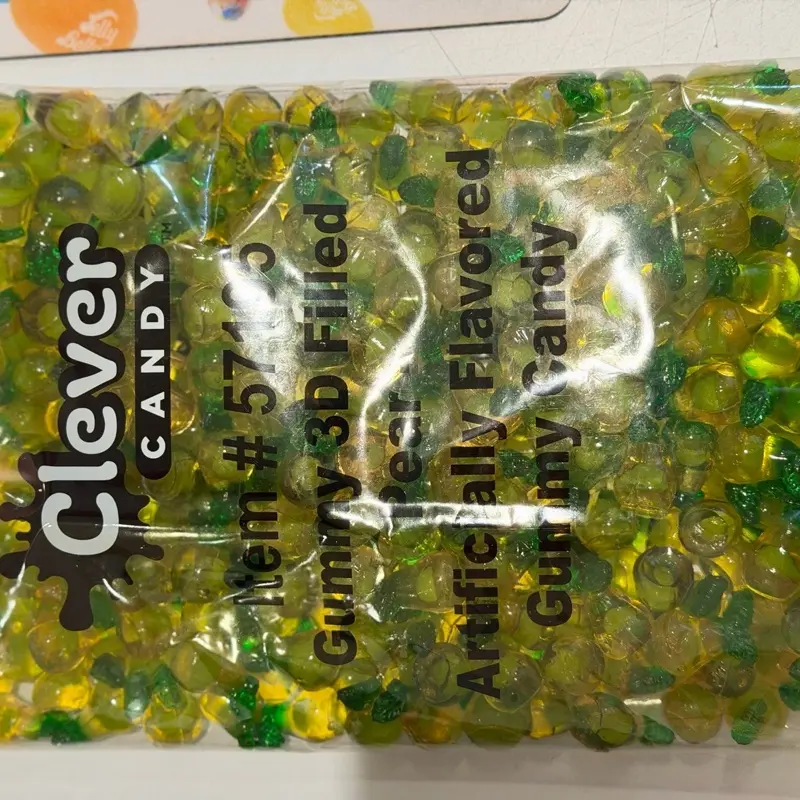 Candylicious 3D Filled Pear Gummies – Juicy Fruit Filled Candy 1 LB