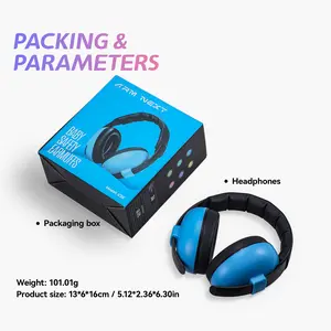 Baby Hearing Protection Ear Muffs, Adjustable Headband, Multiple Colors, Suitable for Children Under 3 Years Old, Noise Reduction