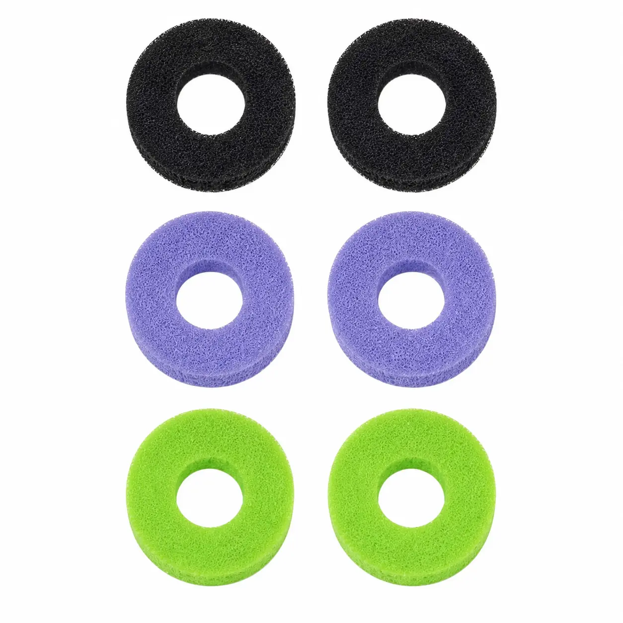 6PCS Controller Precision Rings, 3 Resistance Levels Aim Control Foam Rings for PS4, PS5, Xbox One, Xbox Series X/S and Switch Pro Controllers, Analog Stick Accessories for FPS Gaming