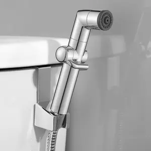 KAIYING Bidet Sprayer for Women Adjustable Water Pressure Dual Modes Cloth Diaper Sprayer for Baby Wash Bathroom Toilet Sprayer with Leak-Proof Brass T-Valve and 59 Inch Stainless Steel Hose