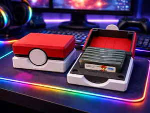 Game Boy Advance Cartridge Holder for 6 Games | GBA Magnetic Organizer