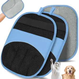 Pet Hair Removal Glove - Electrostatic Magic Brush Gloves Pet Hair for Dogs and Cats, The Magic Brush Pure Path Yomi Pet Grooming Needs, Fur Remover for Furniture, Clothes, Car Seats
