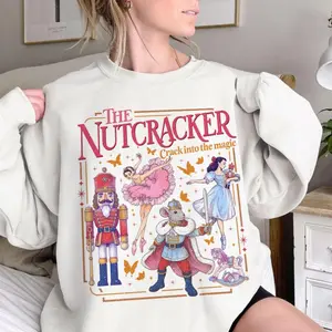 The Nutcracker Ballet Christmas Sweatshirt, Retro Nutcracker T Shirt, Sugar Plum Fairy Tee, Christmas Gift For Ballet Lover