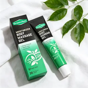 GreenVibes Hydrating Massage Gel, Tailored for Men's Skin, Non-Greasy Deep Moisture, Relaxes and Improves Daily Skin Comfort