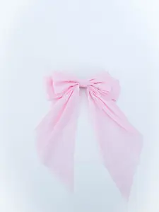 Bloom Luxe Reign Bow – Long Black Satin Hair Bow for Sleek, Statement Hairstyles | Elegant, Bold, and Feminine Hair Accessory