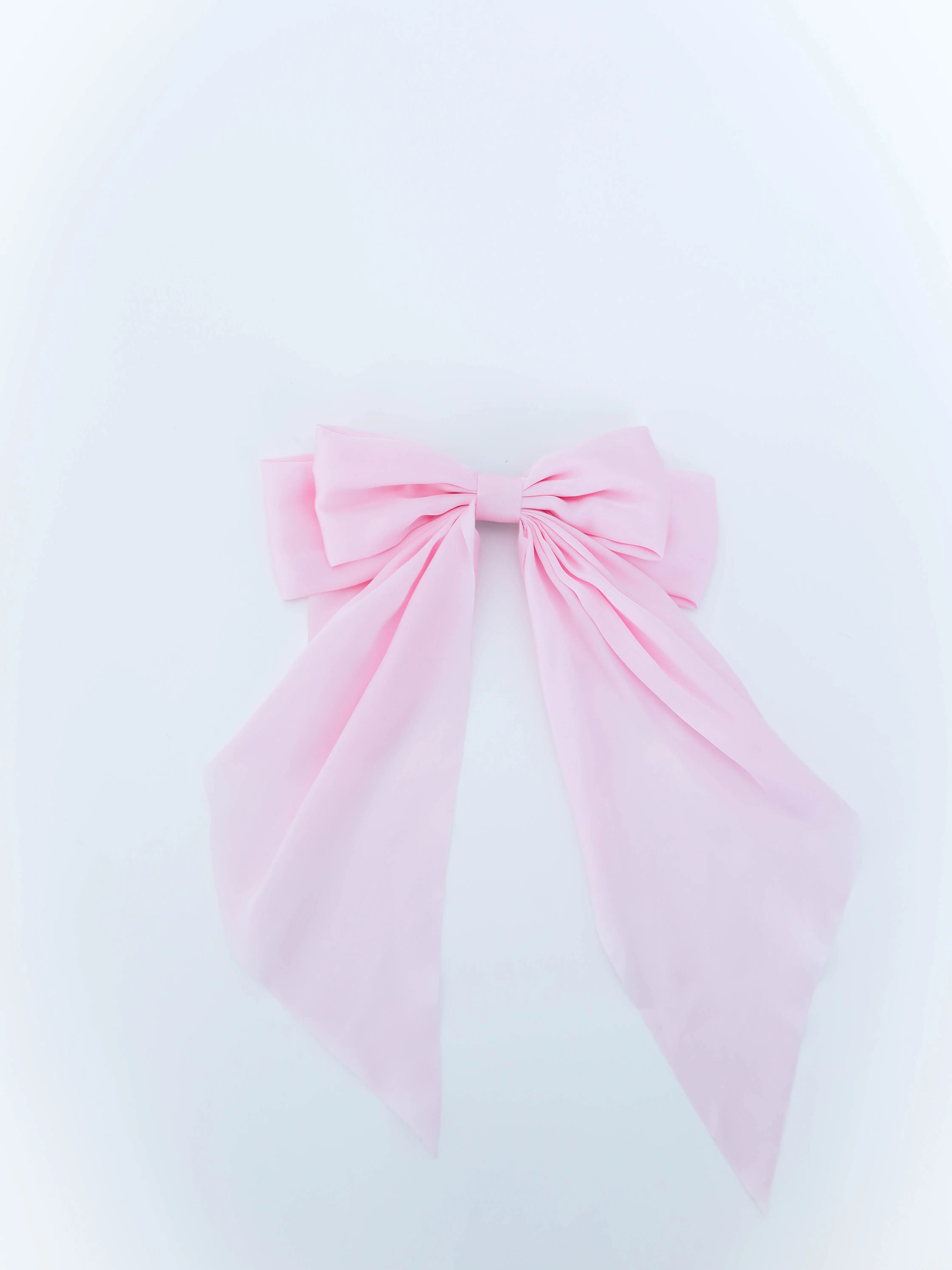 Bloom Luxe Reign Bow – Long Black Satin Hair Bow for Sleek, Statement Hairstyles | Elegant, Bold, and Feminine Hair Accessory