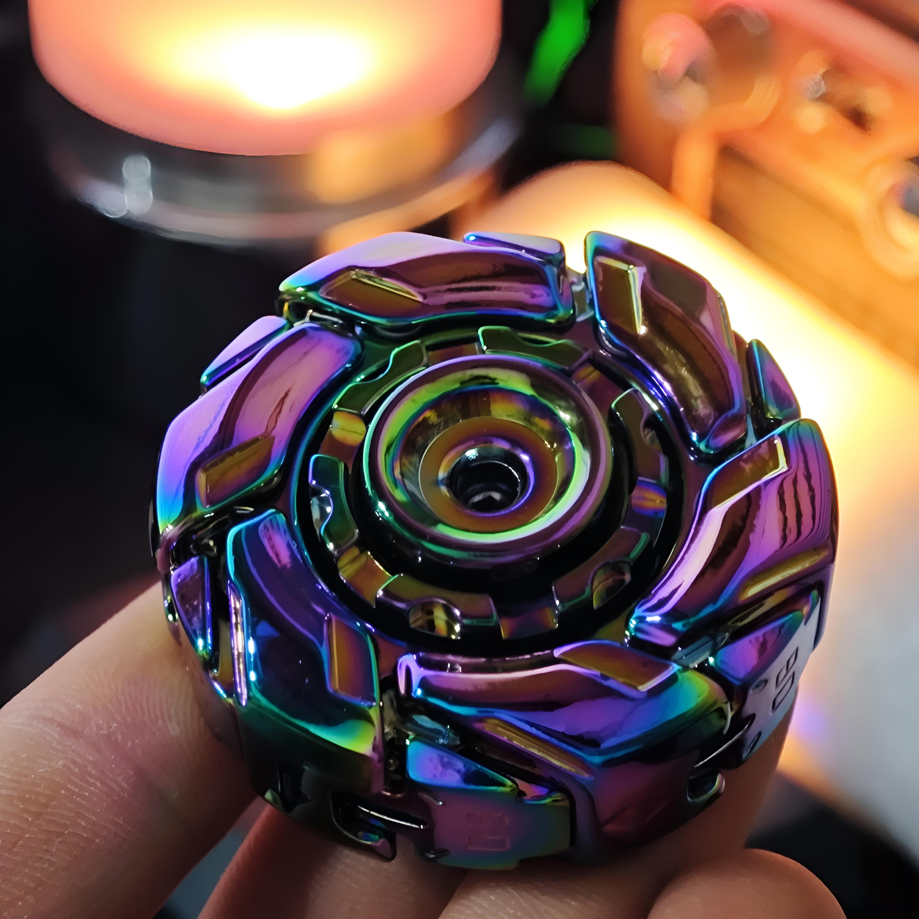 Deformable Fidget Spinner | Long Spin Time | Stress Relief & Hand Muscle Coordination