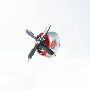 P-47 Red Eagle China Fighter Car Air Vent Decoration with Propeller Design and Eagle Symbol