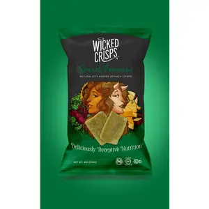 Wicked Crisps: Spinach Parmesan Spinach Crisps (4-Pack)