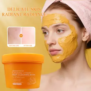 Turmeric Vitamin C Deep Cleaning Mask - Deeply Cleanses & Moisturizes, Brightens Skin &  - For All Skin Types, Perfect for Men & Women!