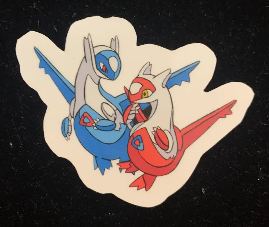 Latias and Latios cute sticker